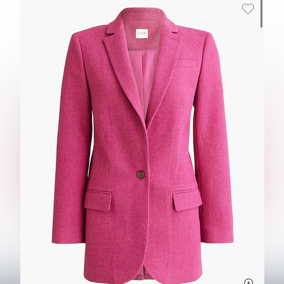 J. Crew Pink Blazer with Tailored Design and Notched Lapels - Picture 1 of 7